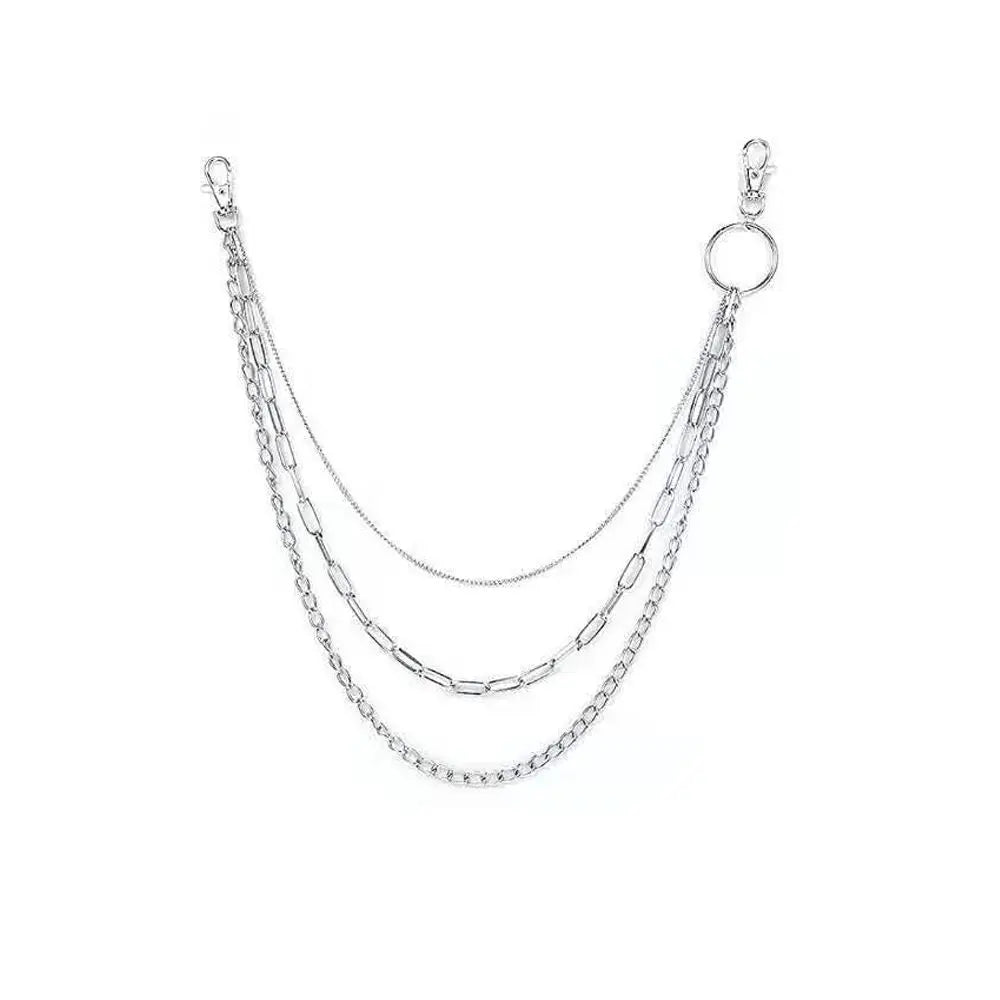 Women's Fashion Waist Chains Full Metal Hollow Butterfly Chains Jeans Trousers Decorations Chains Skirt Waist Chains Accessories