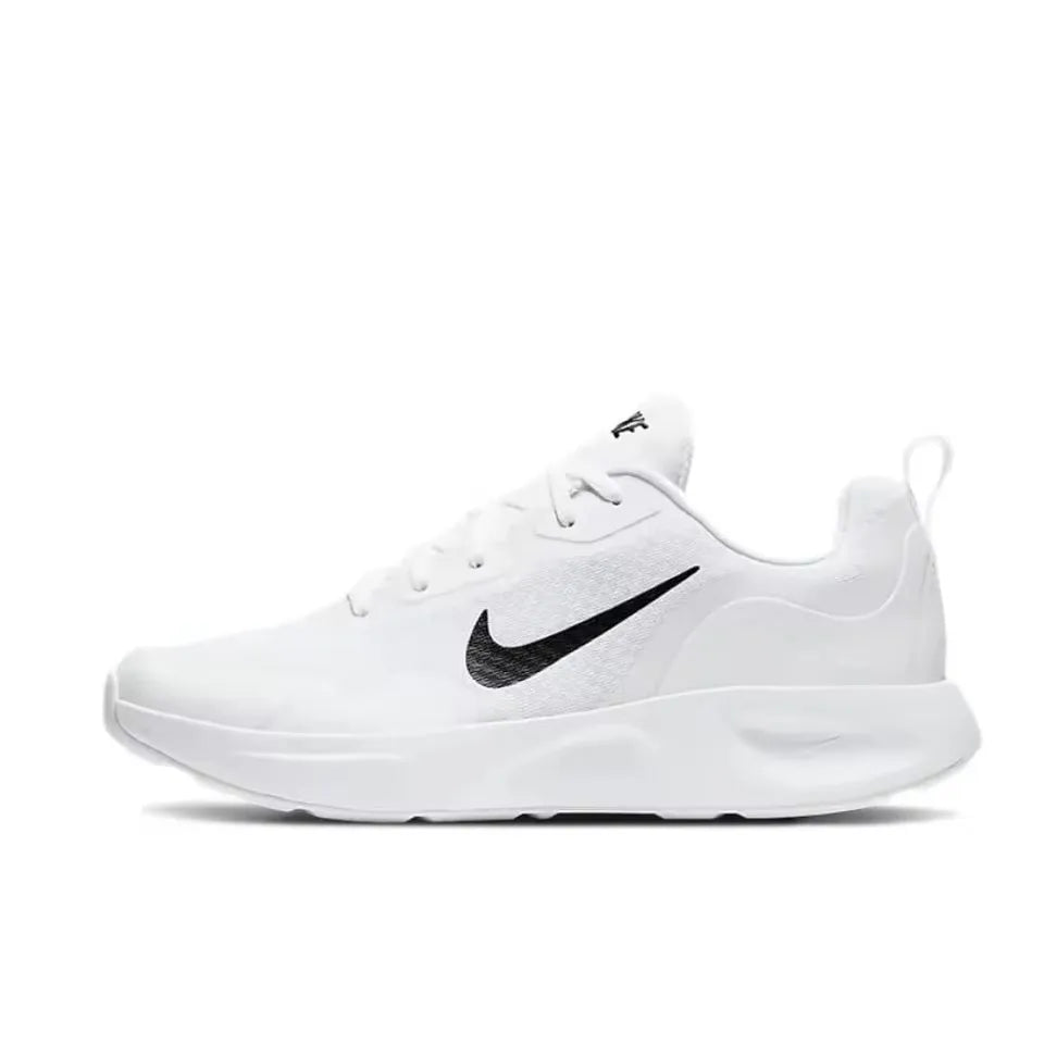 Nike White and Black Colorway Wearallday Low Top Casual Running Shoes Lightweight Breathable Sneakers Men's and Women's