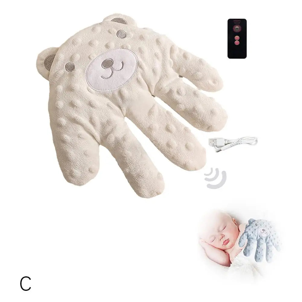 "CalmPalm: Electric Soothing Pillow for Baby's Peaceful Slee