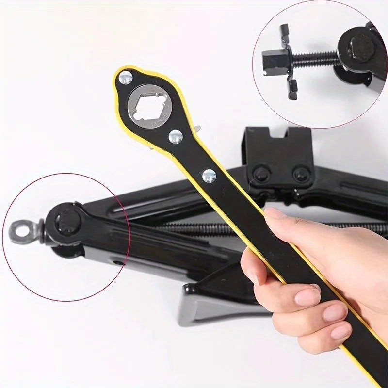Jack Ratchet Wrench Scissor Jack Garage Tire Wheel Lug Wrench Handle Labor-saving Wrench Car Repair Tool Car Labor-saving