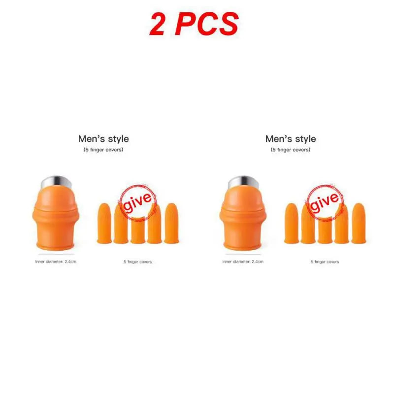 Silicone Thumb Knife Finger Protector Vegetable Harvesting Knife Plant Blade Scissors Cutting Rings Garden Gloves Kitchen Tools