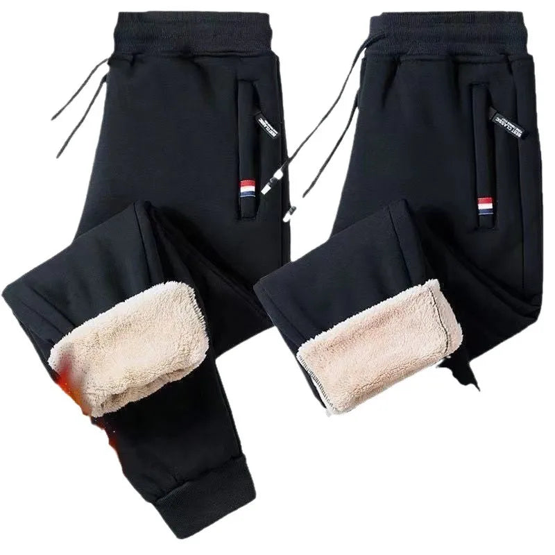 2-piece Set Winter Fleece Joggers Winter Thermal