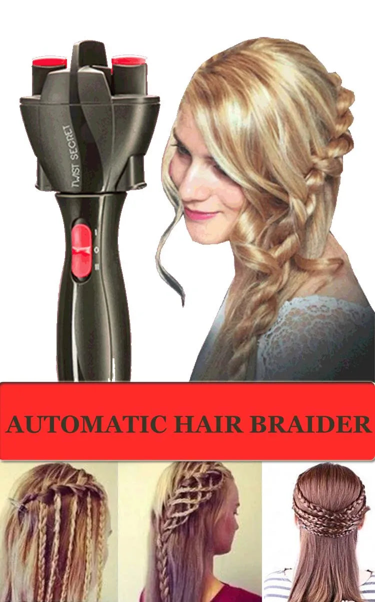 Hair Braider Automatic Twist Braiding Knitting Device Hair DIY Braider Machine Hair Styling Tools Crochet Braids