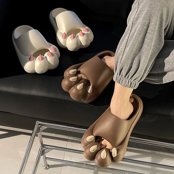 Cute Tiger Paw Slippers