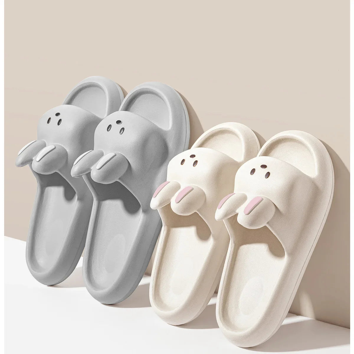 House Slipper Women Rabbit Cute Cloud Sandals Summer Flip Flops Beach Slides Home Casual Room Shoes Men Male Flat Female Eva