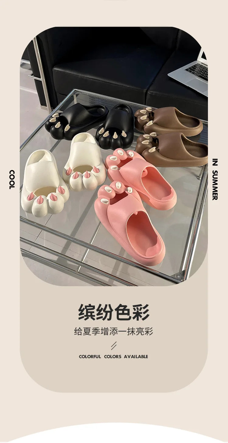 Cute Tiger Paw Slippers