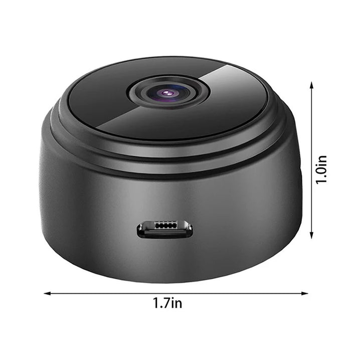 "VisionGuard A9: Smart WiFi Mini Security Cam"