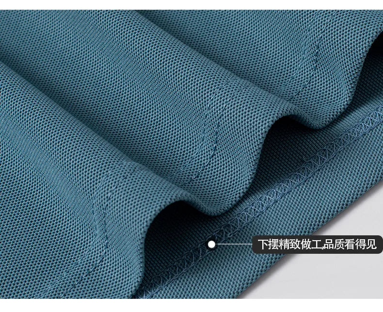 Autumn New Men's Lapel Long Sleeved T-shirt Embroidered Loose Casual Fashion Polo Shirt