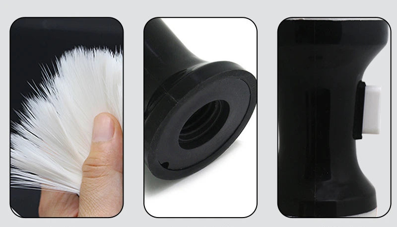 High Quality Black Hairdressing Wipe Neck Hair Cleaning Duster Hair Cutting Brush For Barbershop Hair Cut Brush Accessories