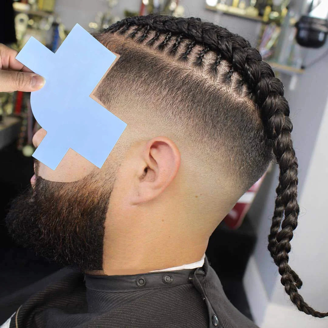 Hairline Enhancement Barber Accessories Beard Shaping Line up Card Lineup Guide Styling Edging Shape Up Tool Barber Multi-Use