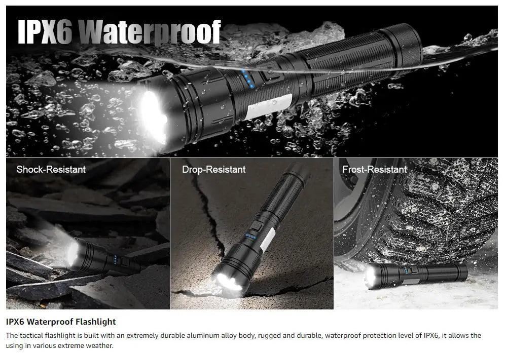 NightBlaze 2000 Tactical Flashlight