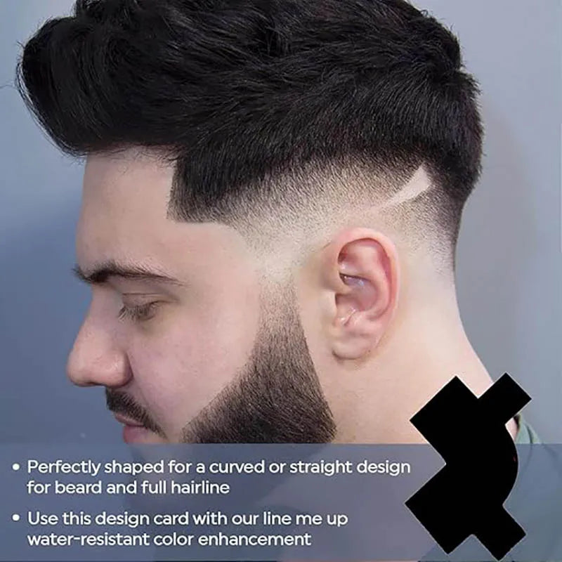 Hairline Enhancement Barber Accessories Beard Shaping Line up Card Lineup Guide Styling Edging Shape Up Tool Barber Multi-Use