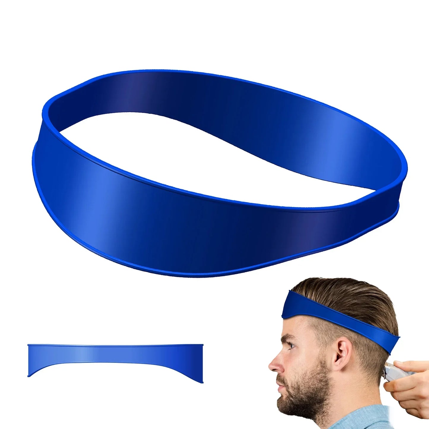 DIY Home Hair Trimming Haircuts Curved Headband Silicone Neckline Shaving Template Hair Cutting Guide Barber Hair Styling Tools