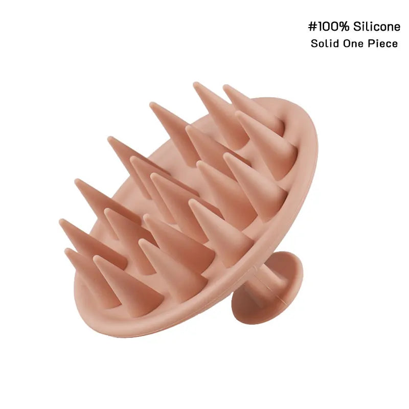 Hair Scalp Massager Brush Eco Friendly Hair Exfoliator Brush Wheat Straw Head Scrubber Silicone Scalp Massager Shampoo Brush
