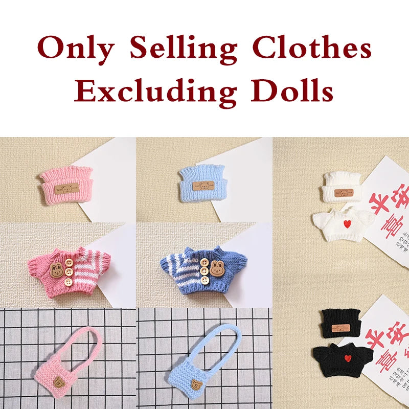 Doll clothes for Labubu Outfit V1 V2 V3 17cm Dolls Sitting Accessories