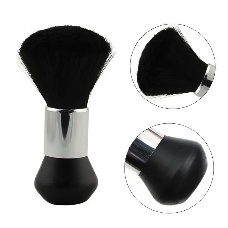 High Quality Black Hairdressing Wipe Neck Hair Cleaning Duster Hair Cutting Brush For Barbershop Hair Cut Brush Accessories