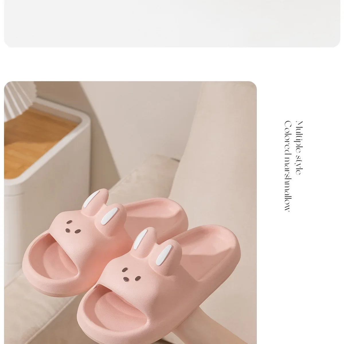 House Slipper Women Rabbit Cute Cloud Sandals Summer Flip Flops Beach Slides Home Casual Room Shoes Men Male Flat Female Eva