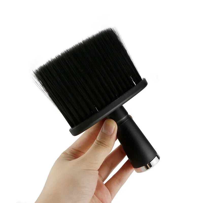 High Quality Black Hairdressing Wipe Neck Hair Cleaning Duster Hair Cutting Brush For Barbershop Hair Cut Brush Accessories