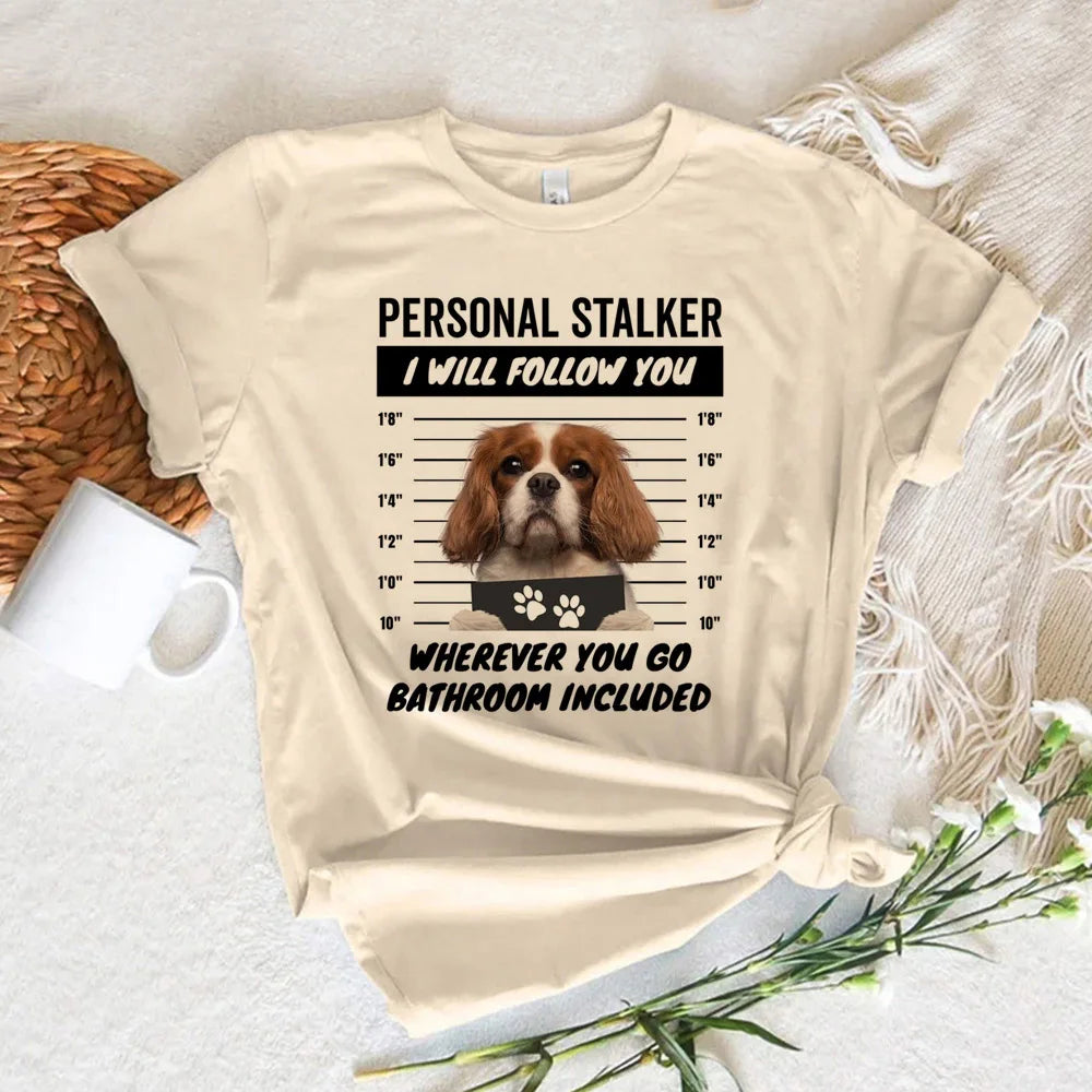 Cavalier King Charles Spaniel Dog Tee women Y2K designer harajuku t-shirts girl y2k streetwear clothing