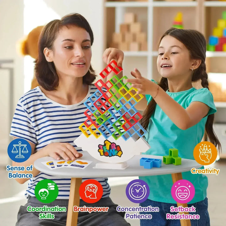 Puzzles Tetra Tower Fun Balance Stacking Building Board Game for Kids Adults Friends Team Dorm Family Game Night Partie Gifts