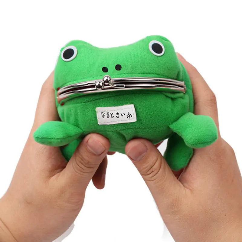 1PC Frog Coin Purses Cartoon Wallet Pouch Anime Manga Shape Fluff Clutch Cosplay Cute Wallet purse Coin Holder Girls Gift