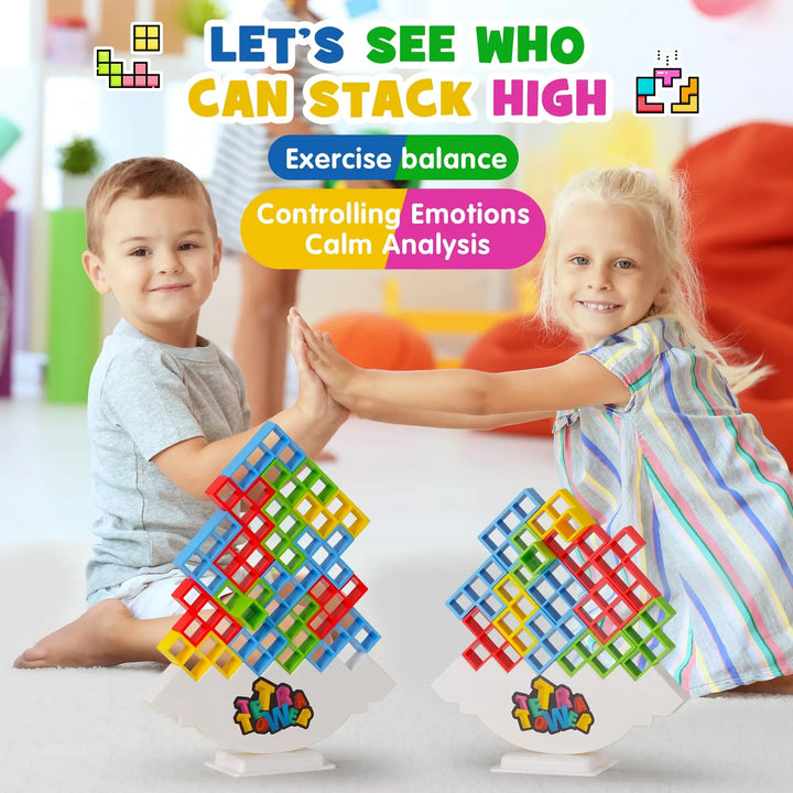 Puzzles Tetra Tower Fun Balance Stacking Building Board Game for Kids Adults Friends Team Dorm Family Game Night Partie Gifts