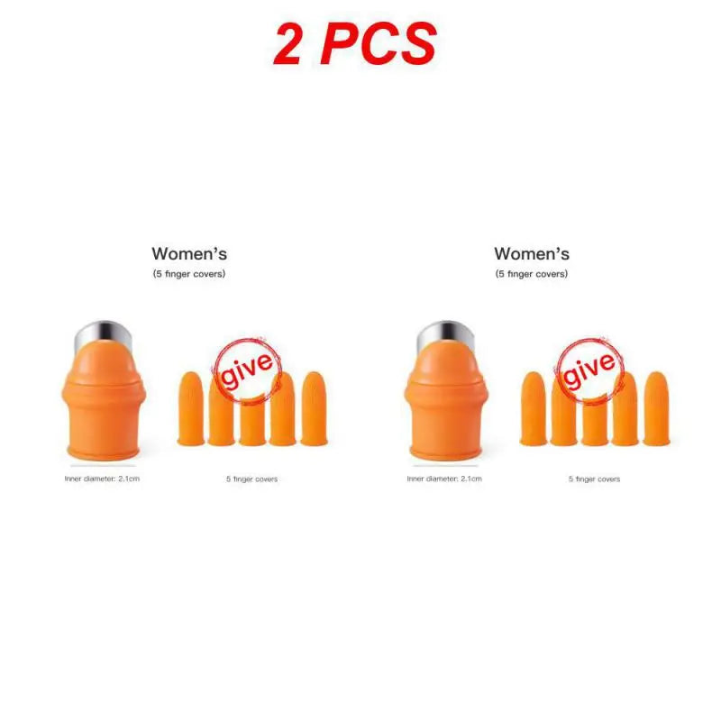 Silicone Thumb Knife Finger Protector Vegetable Harvesting Knife Plant Blade Scissors Cutting Rings Garden Gloves Kitchen Tools