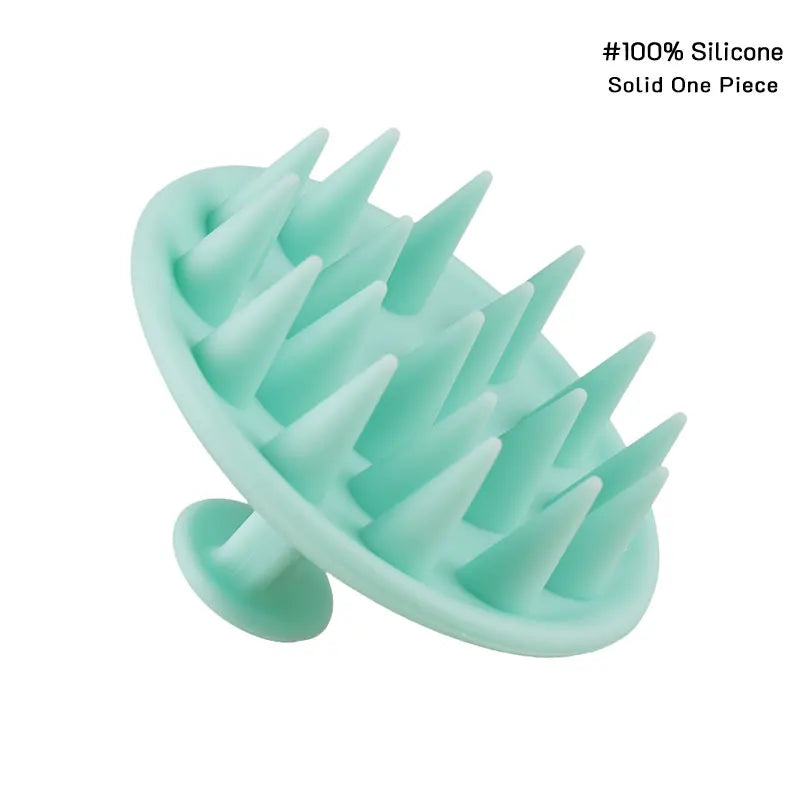 Hair Scalp Massager Brush Eco Friendly Hair Exfoliator Brush Wheat Straw Head Scrubber Silicone Scalp Massager Shampoo Brush