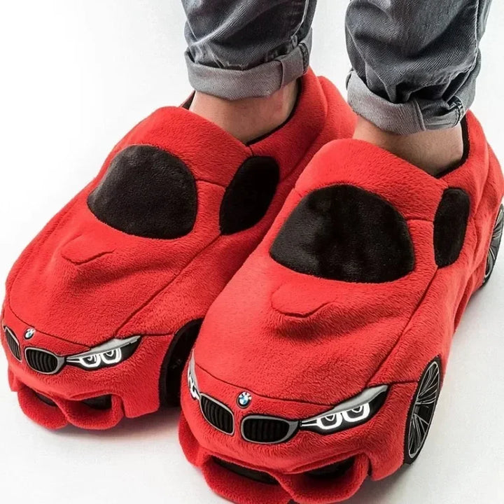 2025 New Applicable to Porsche plush slippers Racing plush slippers for BMW Porsche Racing Valentine's Day Gifts