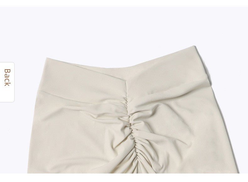 Fashion Peach Rear V Nude Feel Yoga Pants Female Ins High Waist Hip Lift Peach Hip Sports Chrysanthemum Exercise Workout Pants