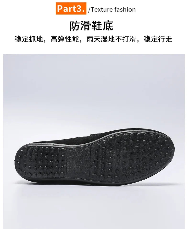 Lefu Shoes Men's Lightweight Bean Shoes Summer One Step Push lazy Breathable Casual Half Support Slippers for men