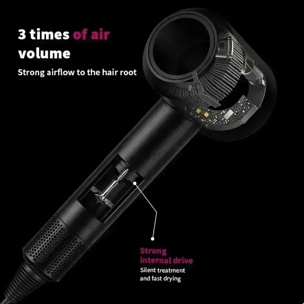 Ionic Hair Dryer with Hot and Cold Air Functionality – Lightweight 5 in 1 Professional Styling Tool for Easy Blowouts