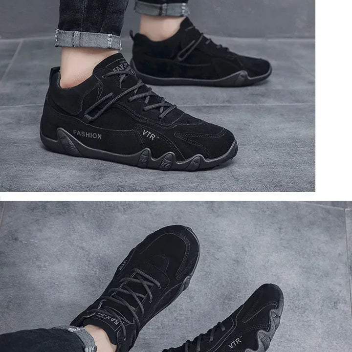 Men's breathable and anti slip work shoes, fashionable sports shoes, men's outdoor hiking shoes, skateboarding shoes