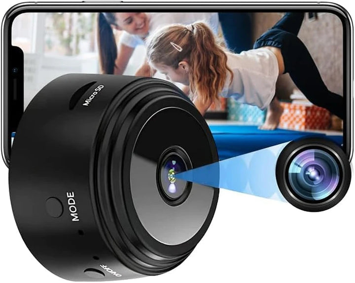 "VisionGuard A9: Smart WiFi Mini Security Cam"