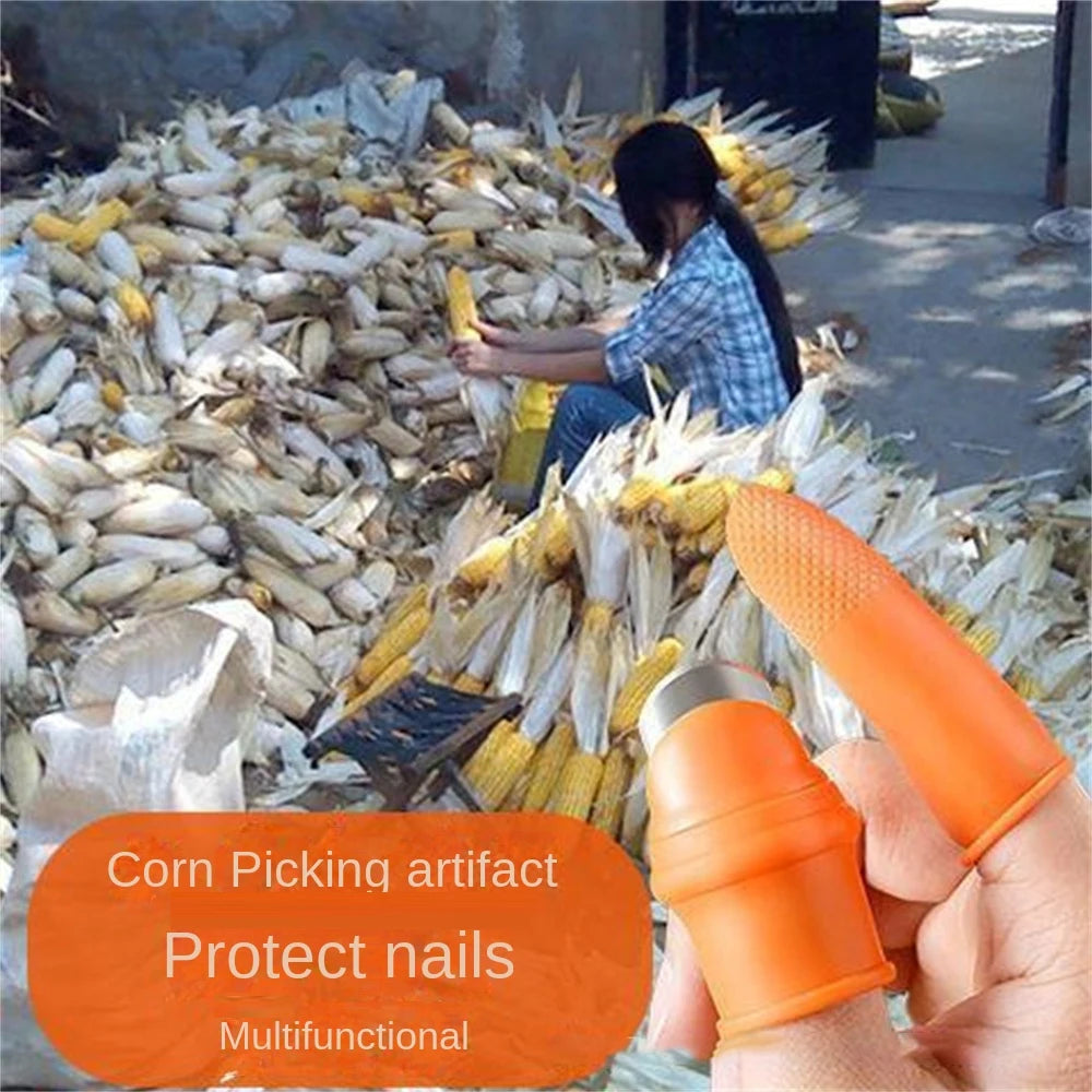 Silicone Thumb Knife Finger Protector Vegetable Harvesting Knife Plant Blade Scissors Cutting Rings Garden Gloves Kitchen Tools