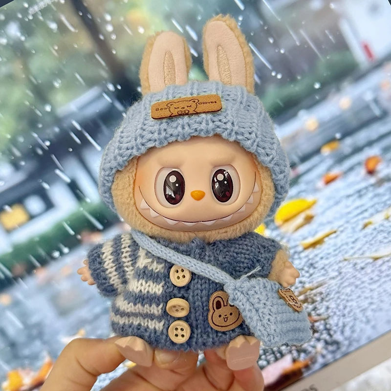 Doll clothes for Labubu Outfit V1 V2 V3 17cm Dolls Sitting Accessories