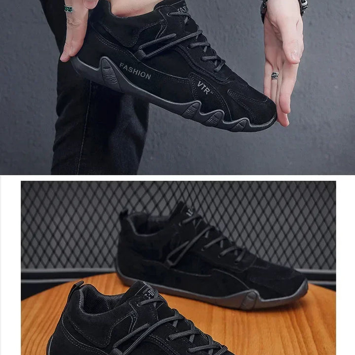 Men's breathable and anti slip work shoes, fashionable sports shoes, men's outdoor hiking shoes, skateboarding shoes