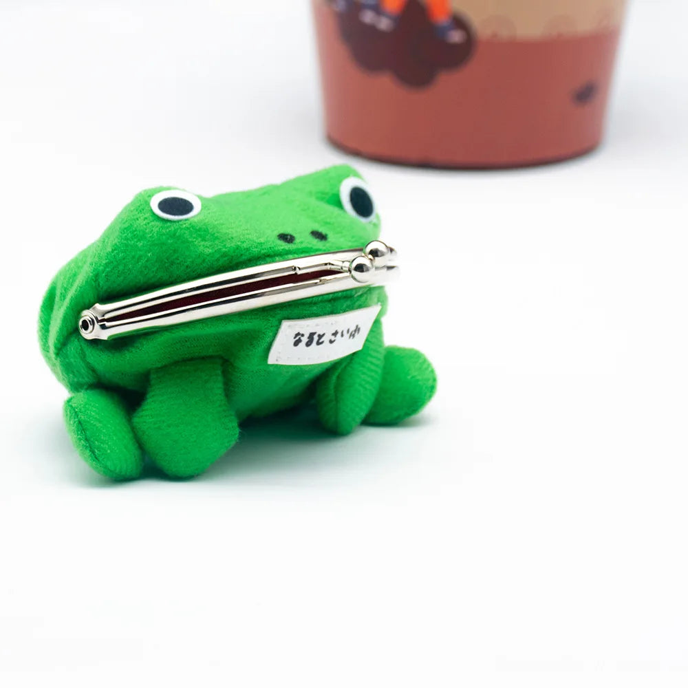 1PC Frog Coin Purses Cartoon Wallet Pouch Anime Manga Shape Fluff Clutch Cosplay Cute Wallet purse Coin Holder Girls Gift