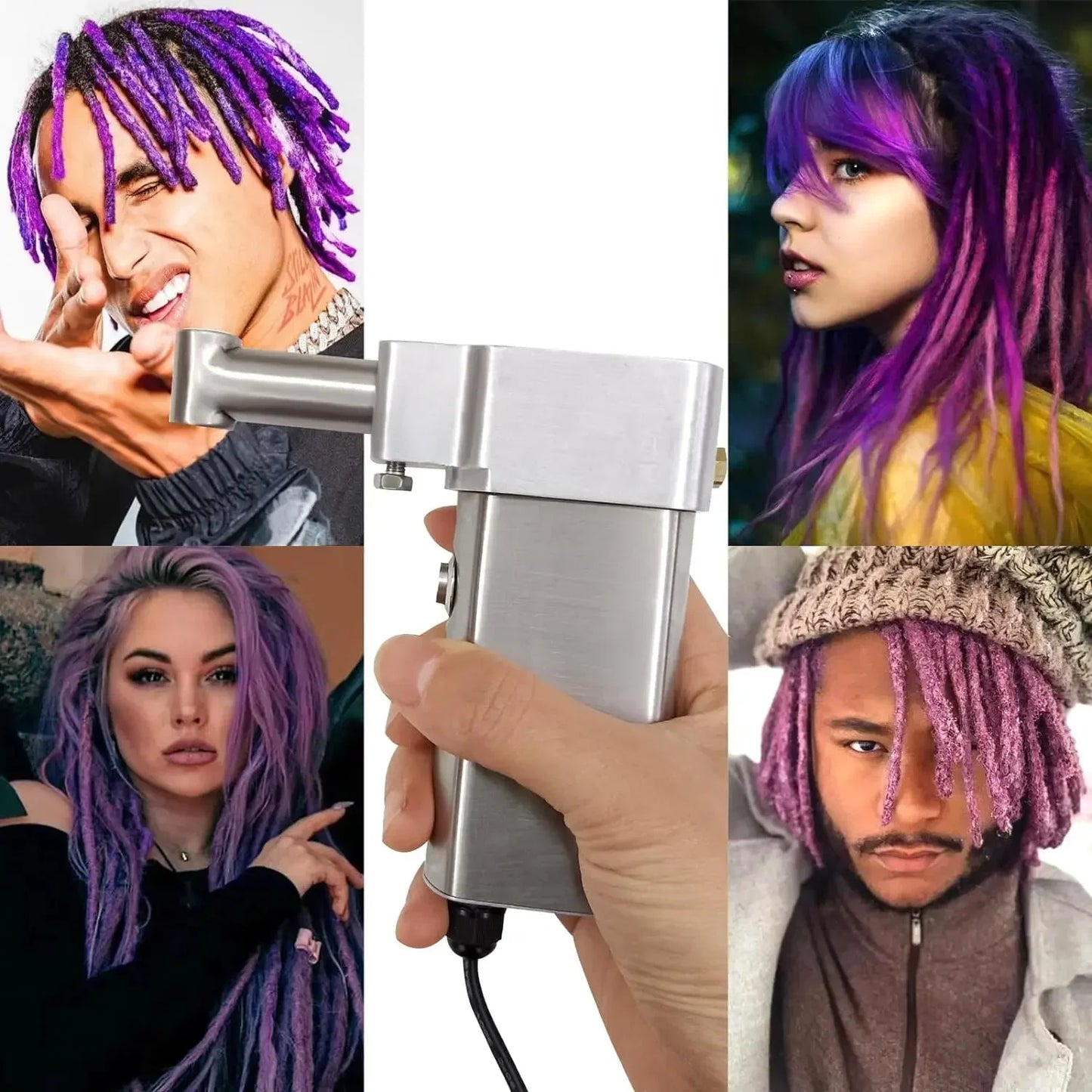 Dreadlock Machine, Automatic Dreadlock Machine, Handheld Portable Dreadlock Maker, DIY Dreadlocks Braiding Hair Extensions