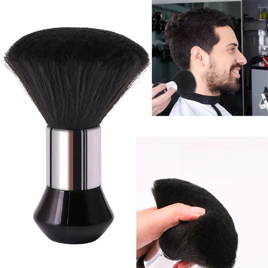 High Quality Black Hairdressing Wipe Neck Hair Cleaning Duster Hair Cutting Brush For Barbershop Hair Cut Brush Accessories
