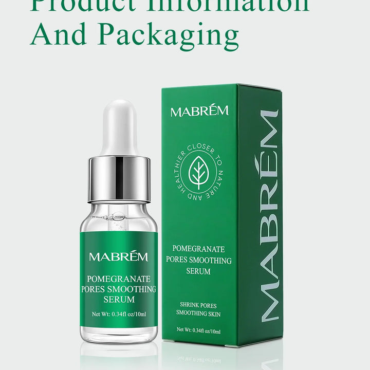 MABREM Pore Shrinking Serum Essence Pores Treatment Moisturizing Relieve Dryness Oil-Control Firming Repairing Smooth Skin Care