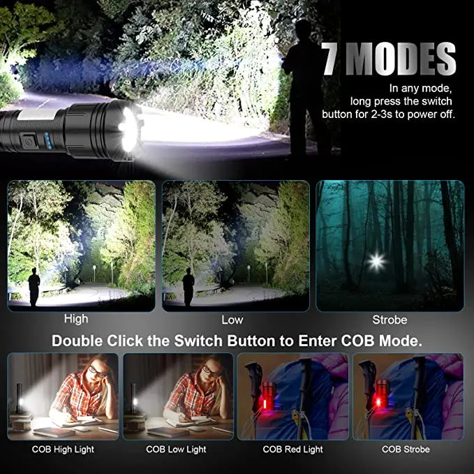 NightBlaze 2000 Tactical Flashlight