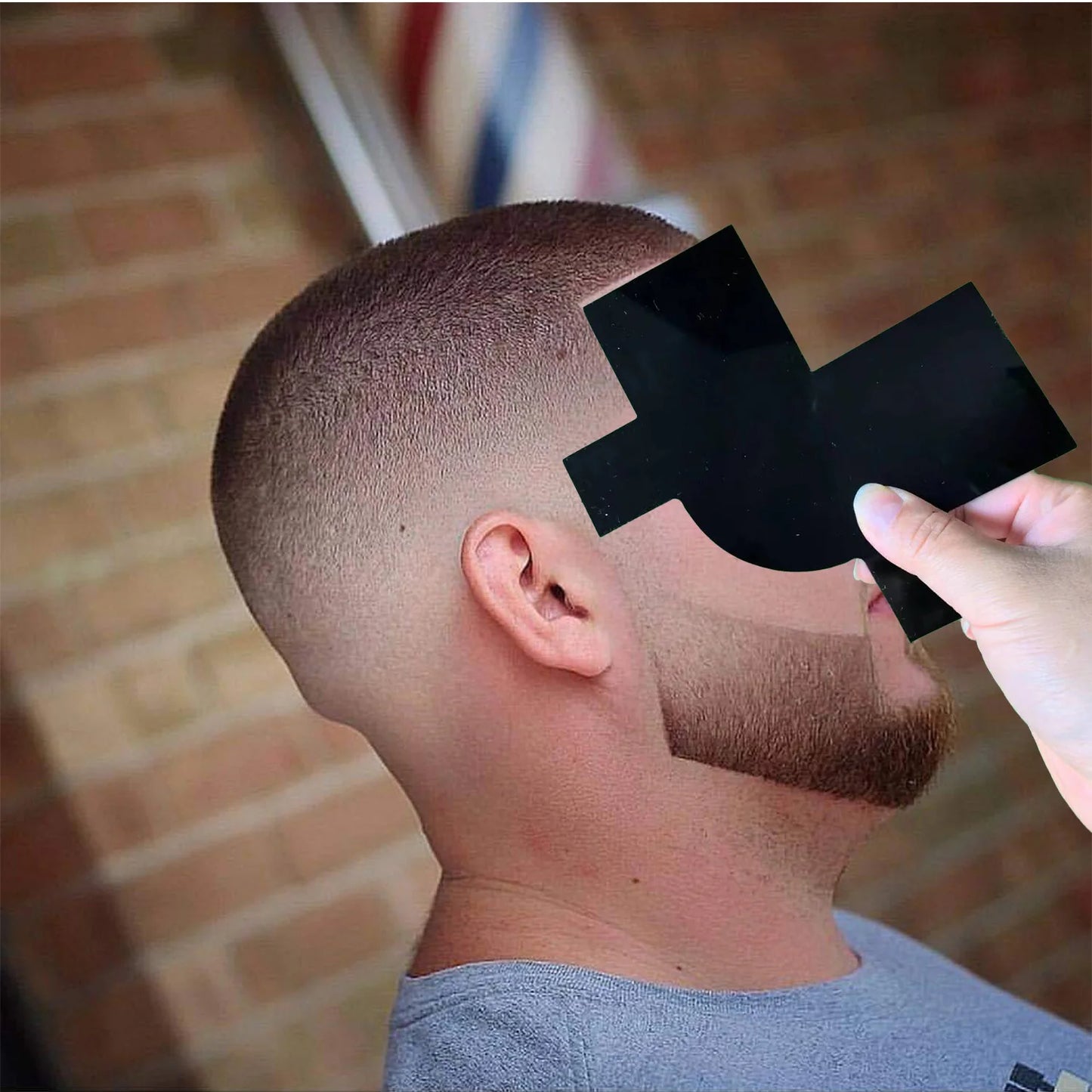 Hairline Enhancement Barber Accessories Beard Shaping Line up Card Lineup Guide Styling Edging Shape Up Tool Barber Multi-Use