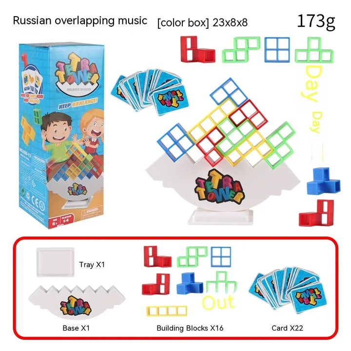 Puzzles Tetra Tower Fun Balance Stacking Building Board Game for Kids Adults Friends Team Dorm Family Game Night Partie Gifts