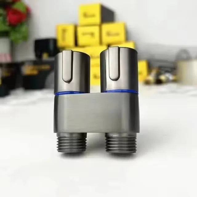 Hygienic Shower for Bathroom Toilet Bidet Shower Head Double Outlet Angle Valve of Bathroom Accessories Bidet Toilet Seat