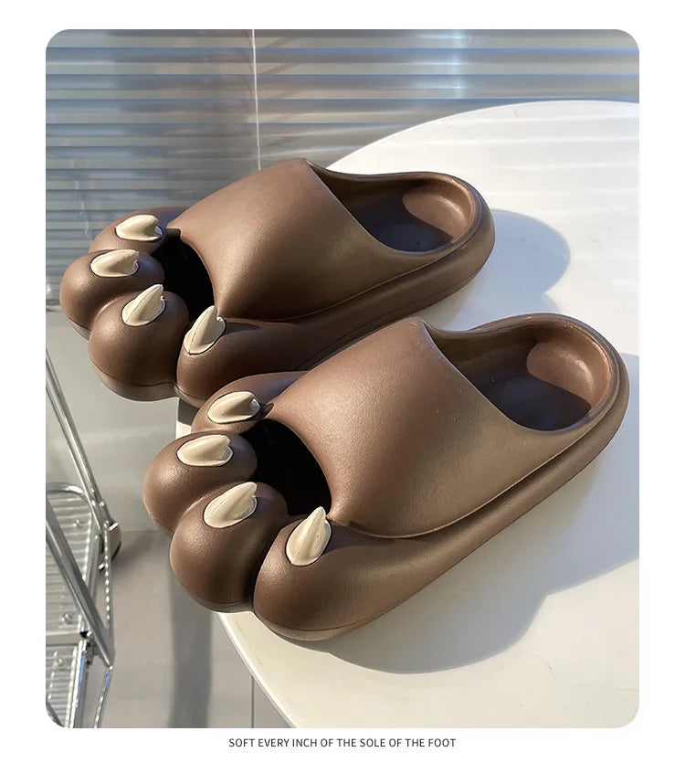 Cute Tiger Paw Slippers