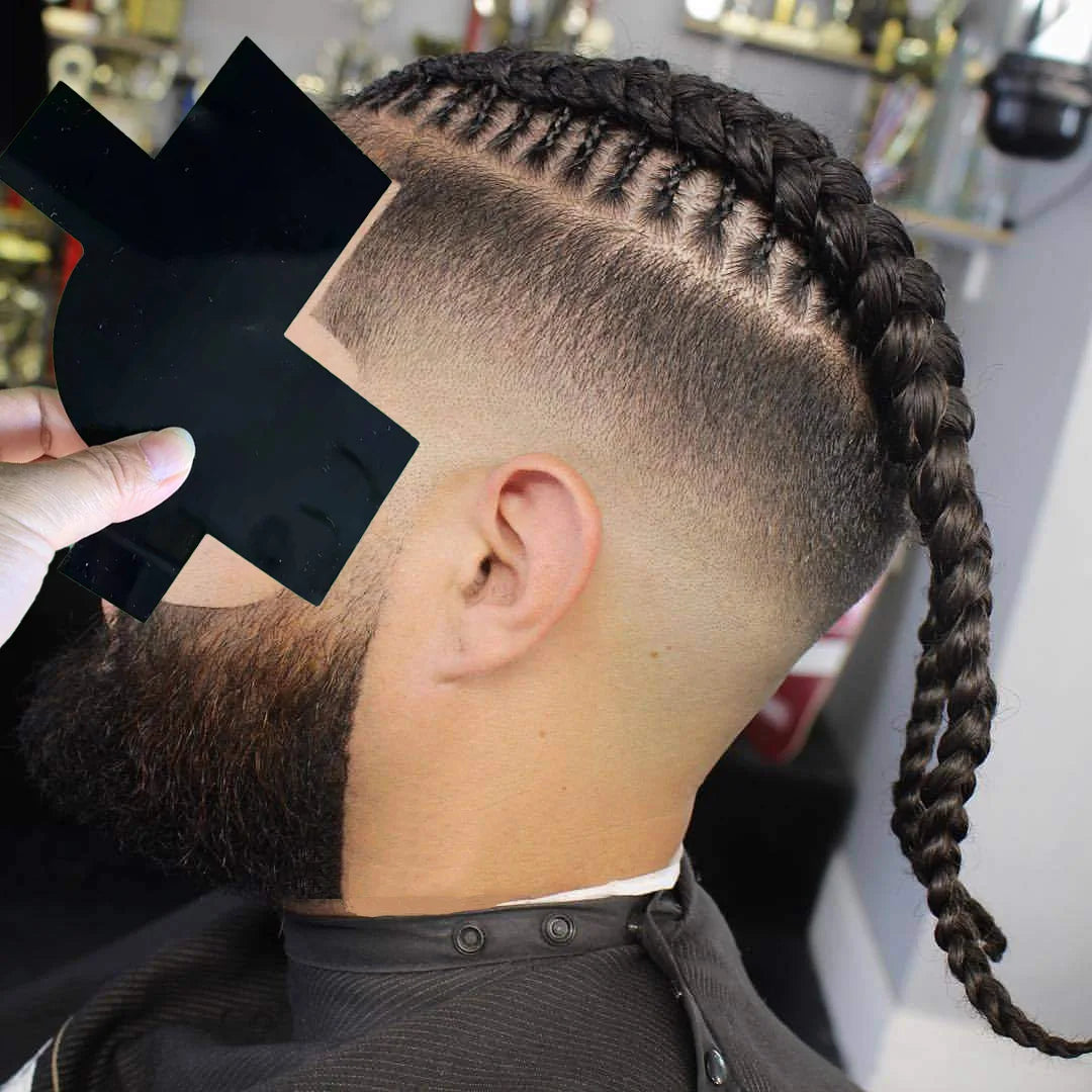 Hairline Enhancement Barber Accessories Beard Shaping Line up Card Lineup Guide Styling Edging Shape Up Tool Barber Multi-Use