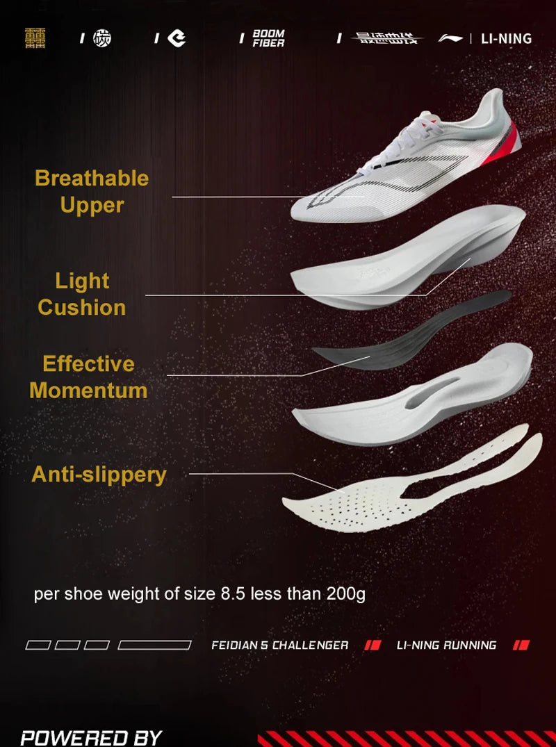 Li-Ning M CHALLENGER Racing Running Shoes SUPER BOOM