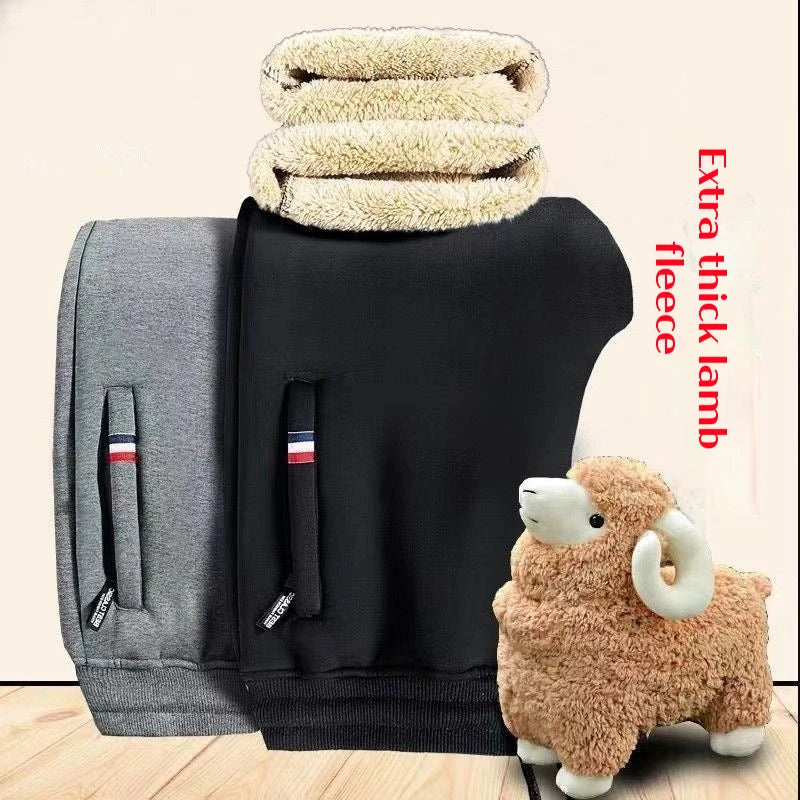 2-piece Set Winter Fleece Joggers Winter Thermal