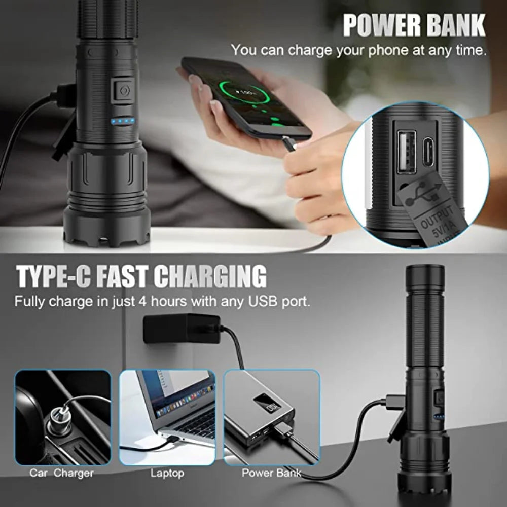 NightBlaze 2000 Tactical Flashlight